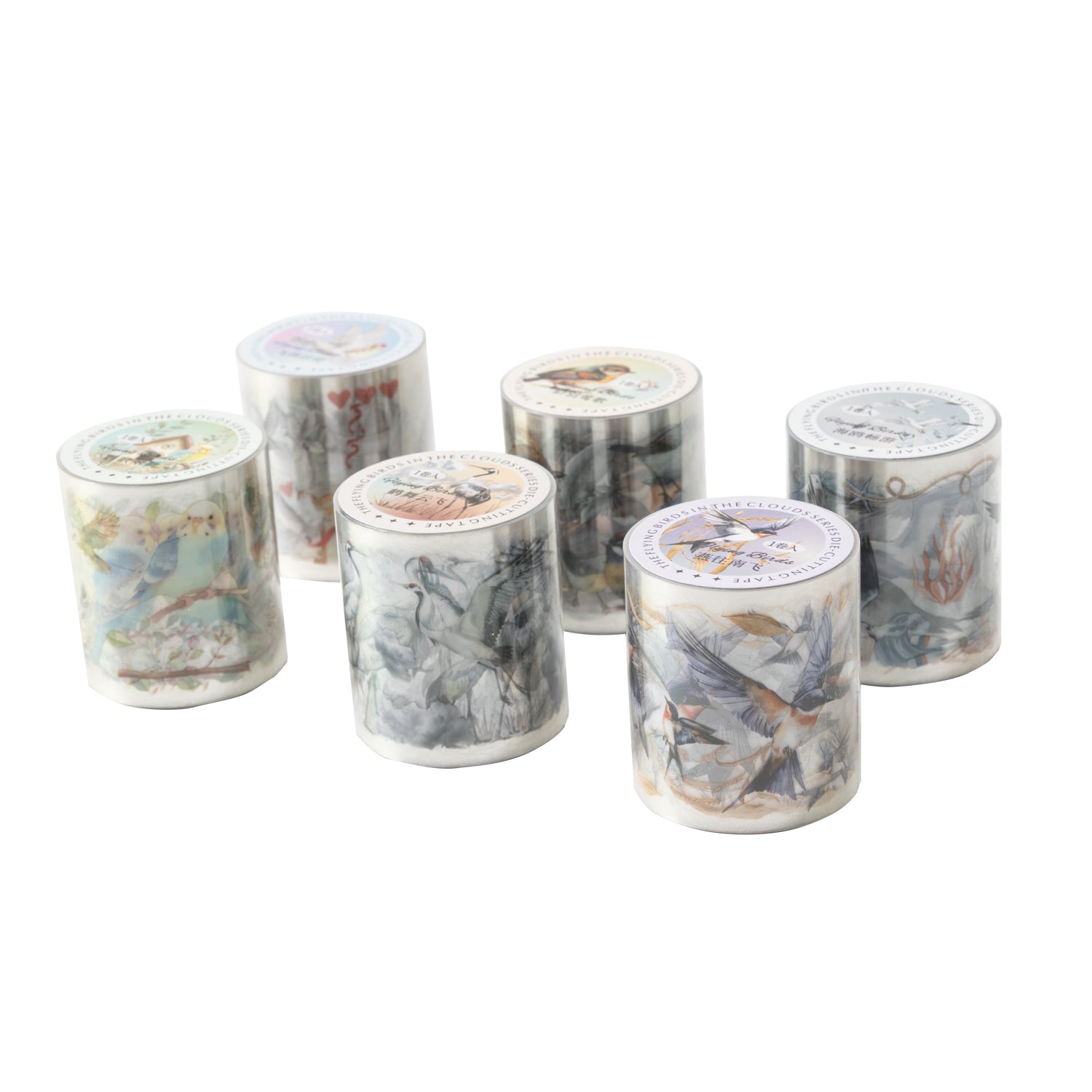 Birds Among the Clouds Pre-cut PET Tape