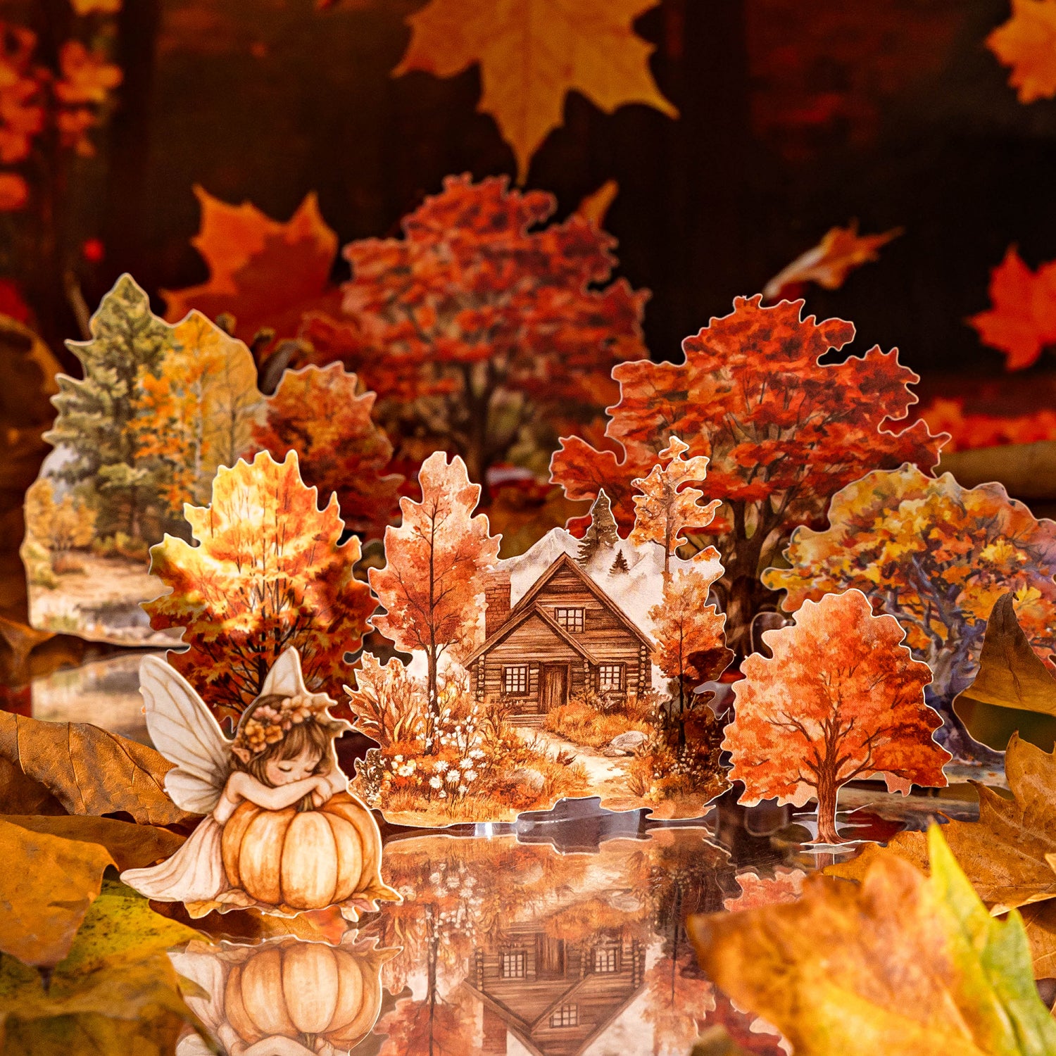 Autumn Notes Series PET Sticker