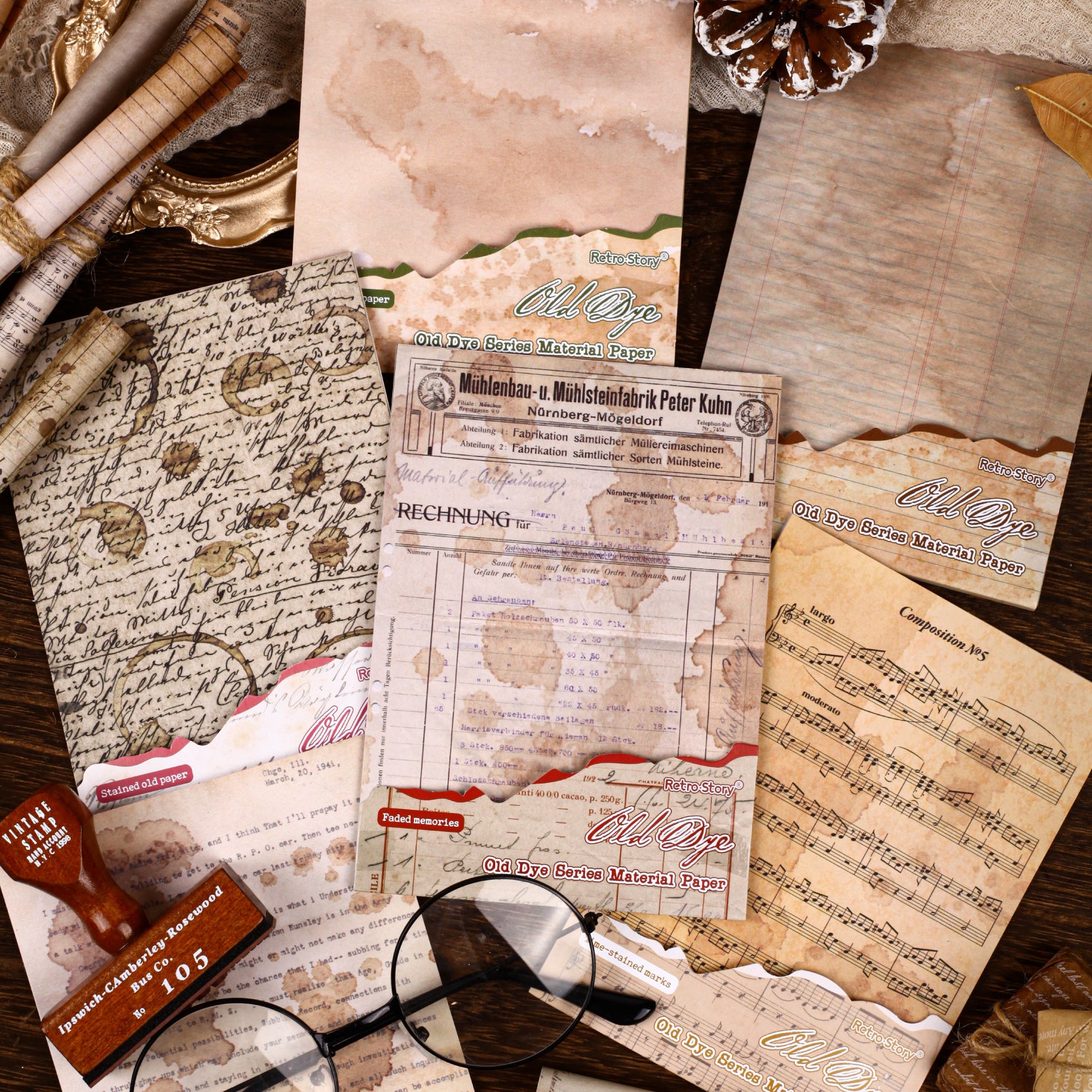 Old Dye Scrapbooking Paper