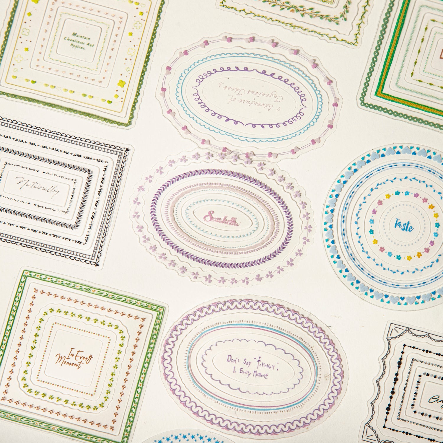 Whispering Dreams Lace Pre-cut PET Sticker for journaling and scrapbooking