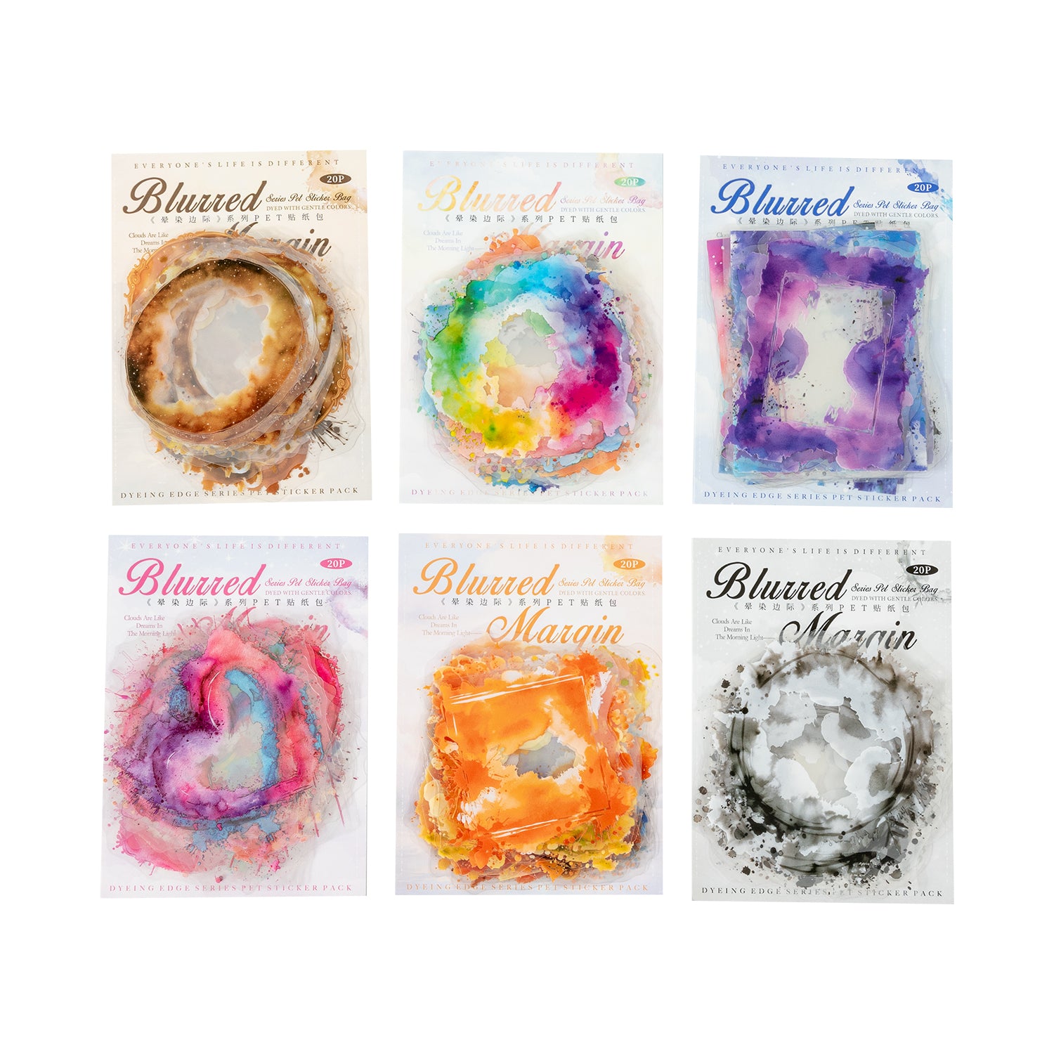 Blurring Margin PET Sticker
