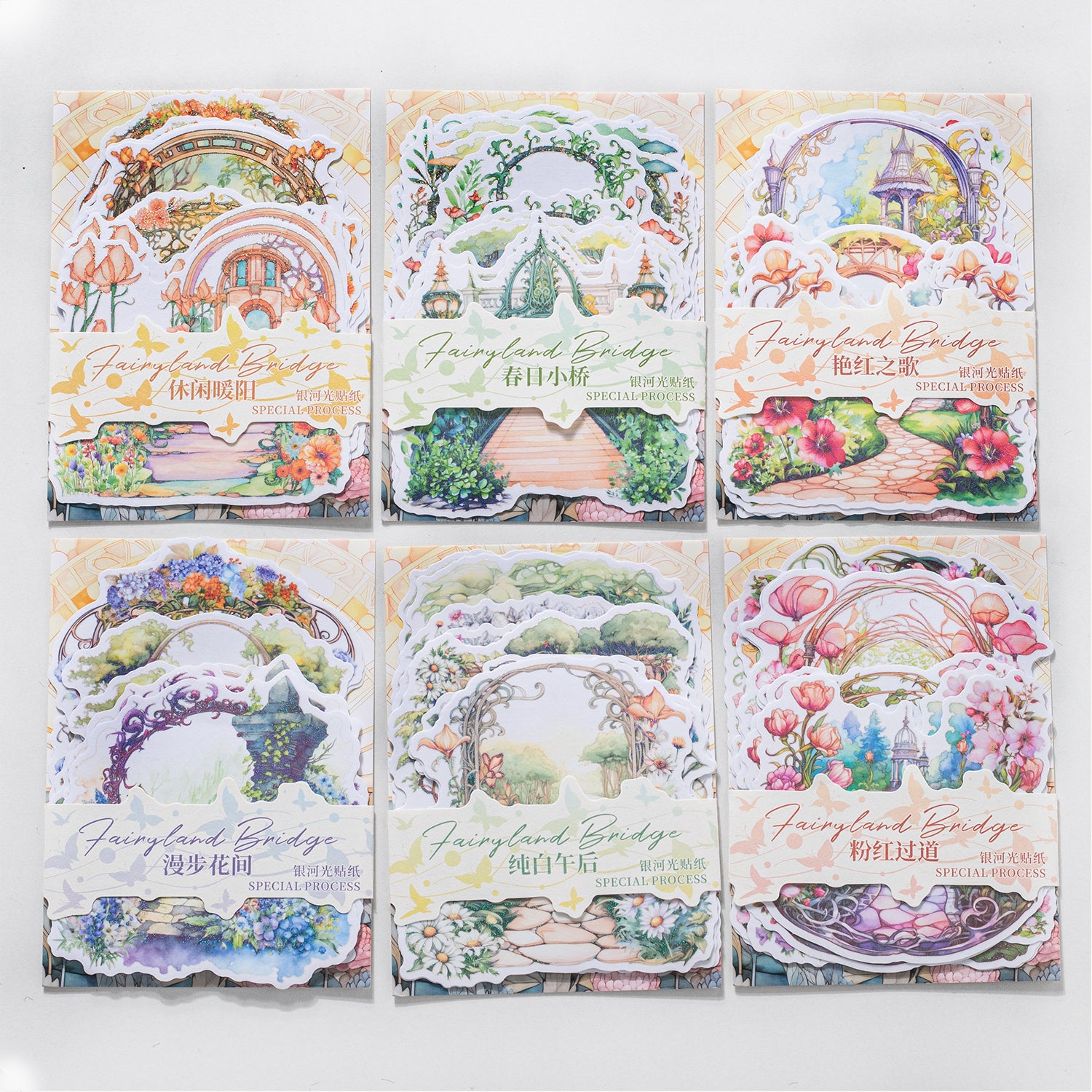 Bridge to Fairyland  Scrapbook Journal Sticker For Paper Crafts