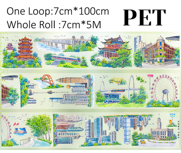 【ZERO】Ancient Capital Reborn Landscape PET Tape
