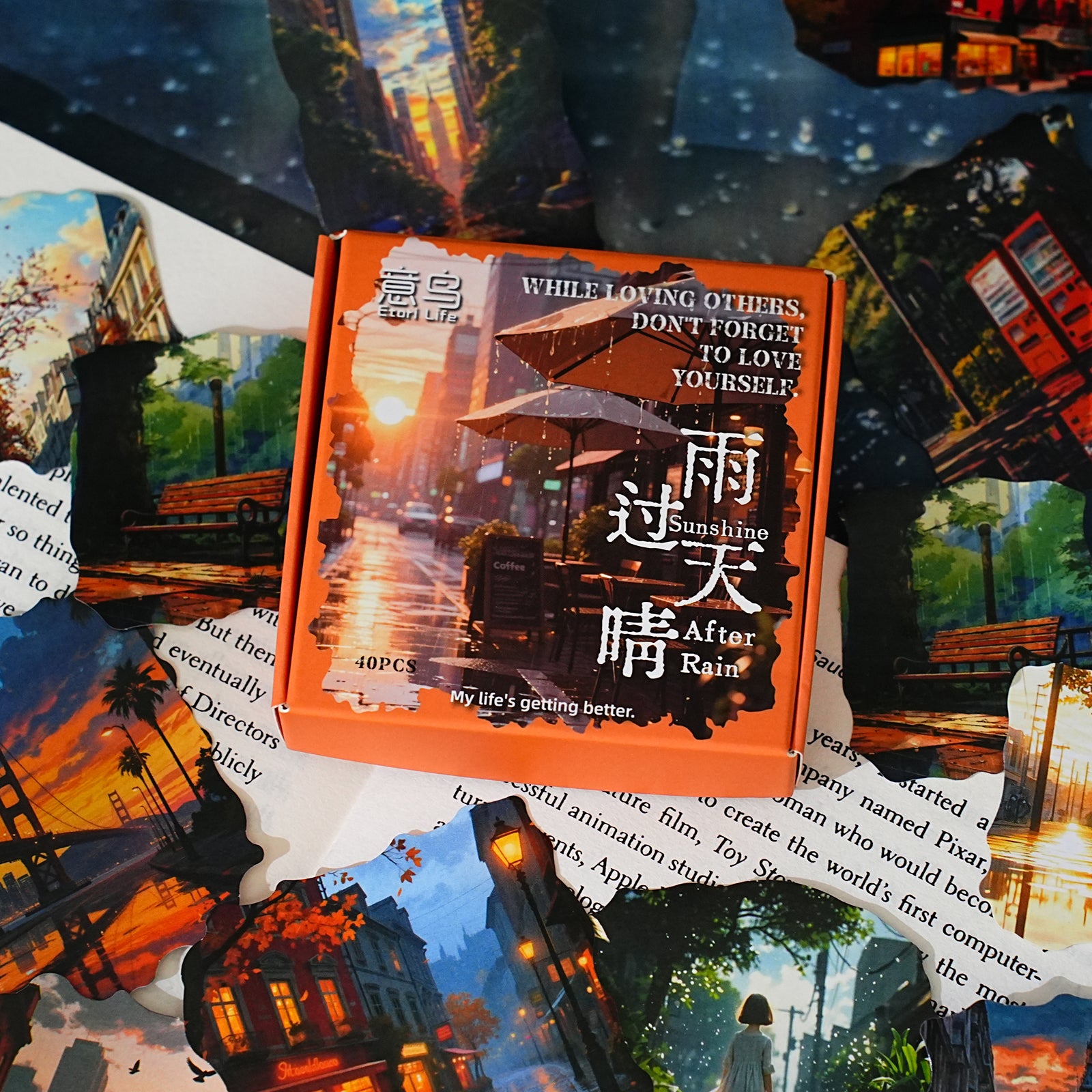 Rain Love Series PET Sticker