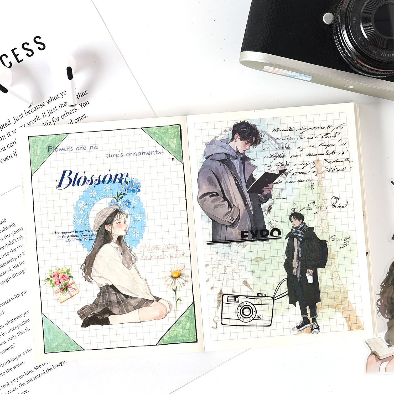 Fashion Character PET Stickers