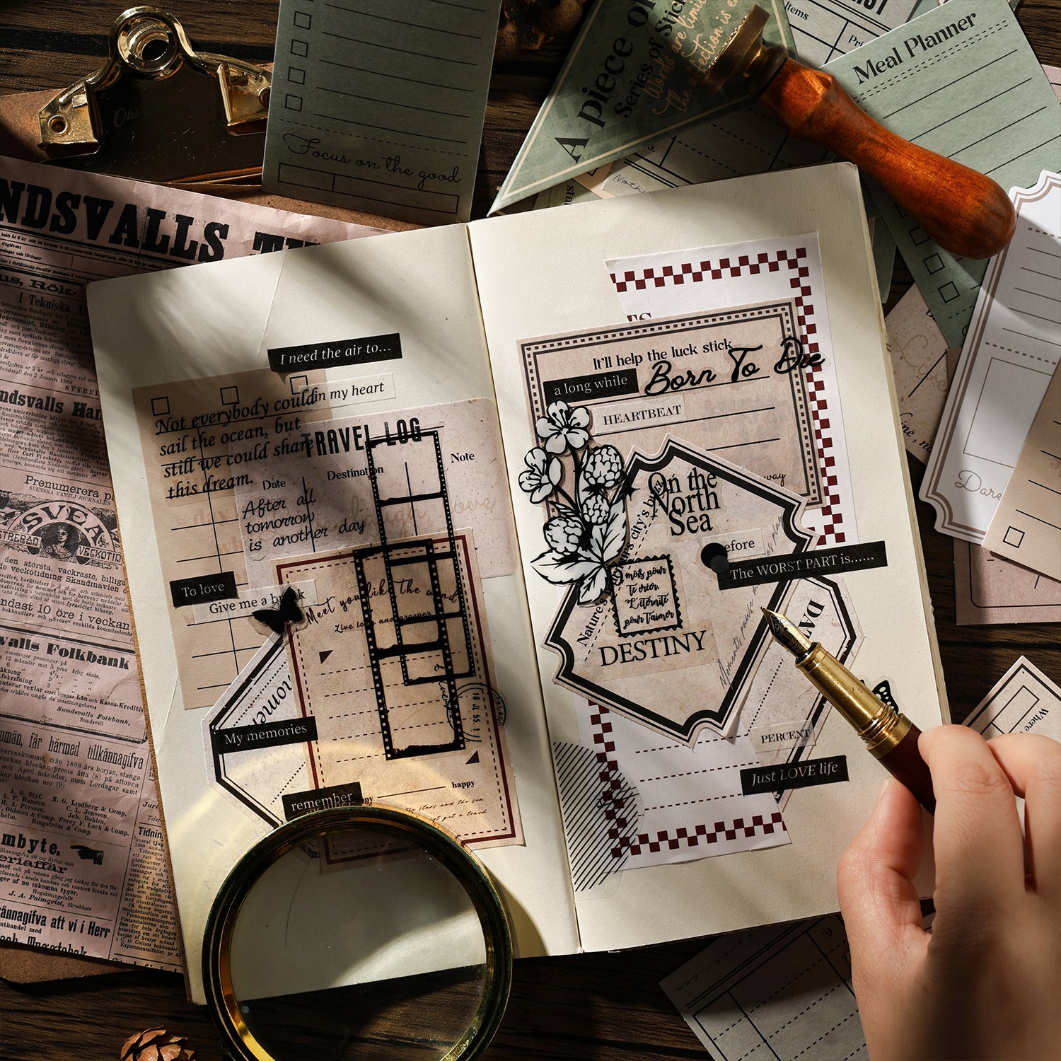 Old Times on Paper Scrapbooking Paper