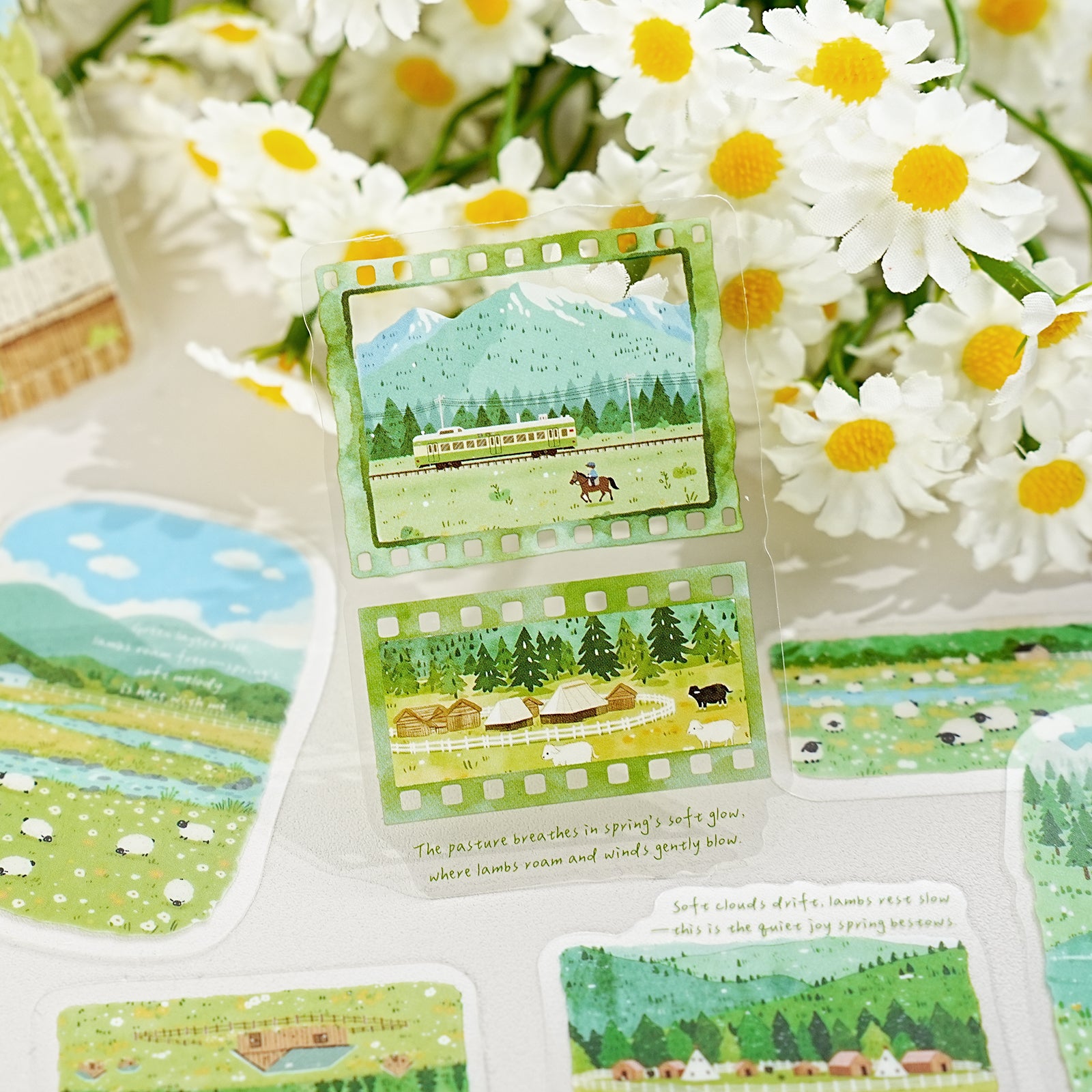 Having Traversed Mountains and Rivers PET Sticker for journaling and scrapbooking