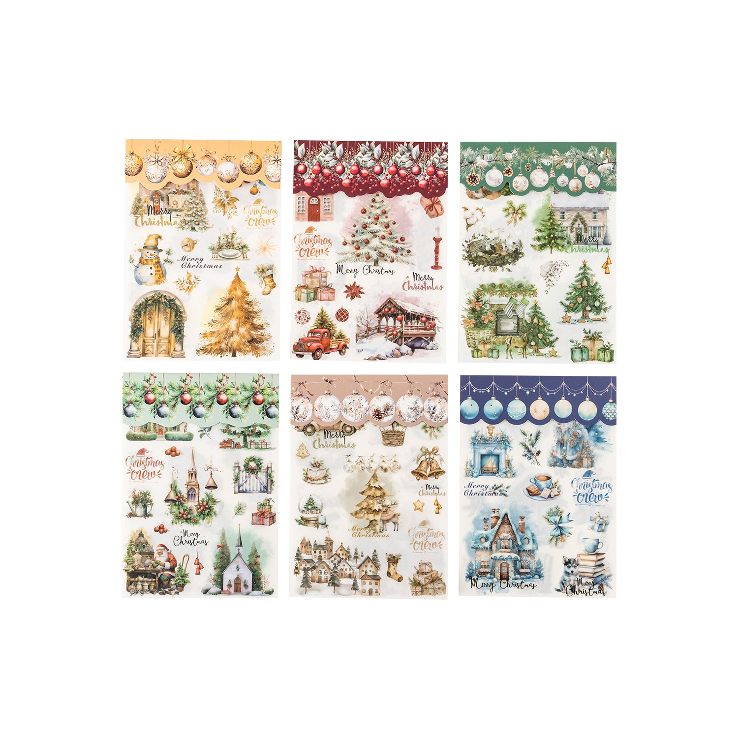 Christmas Party Transfer Stickers