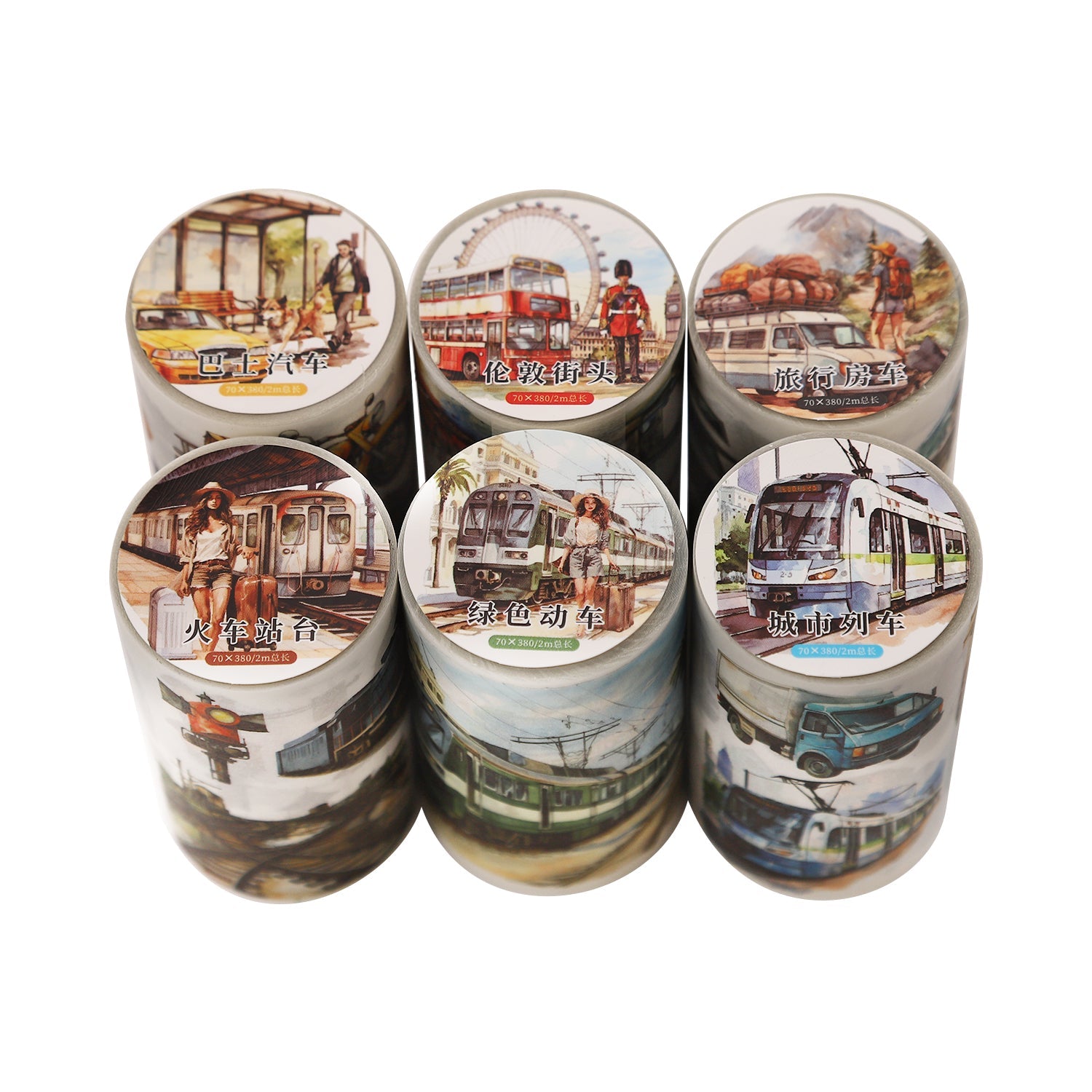 City Traffic and Busy Street Washi Tape
