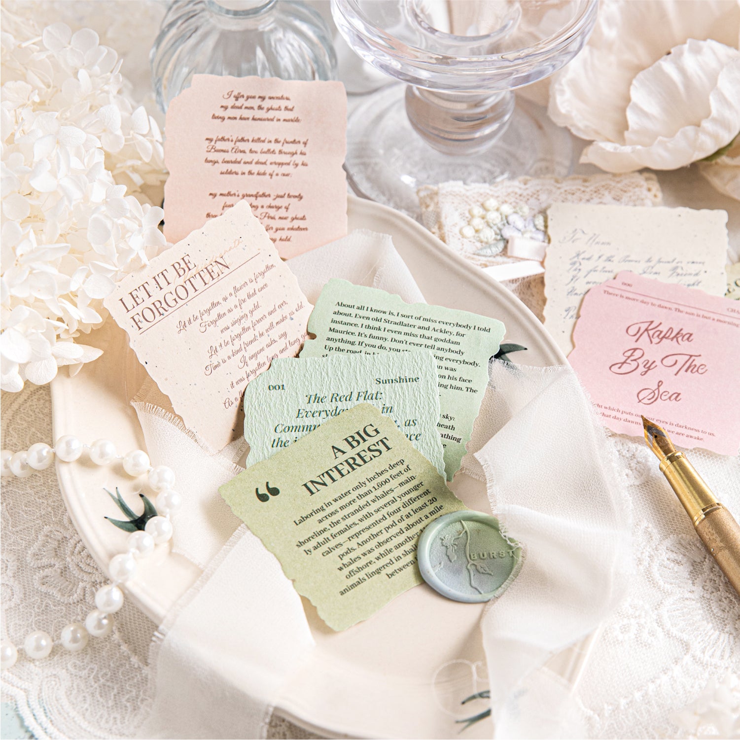 Thoughts Letter Series Scrapbooking Paper