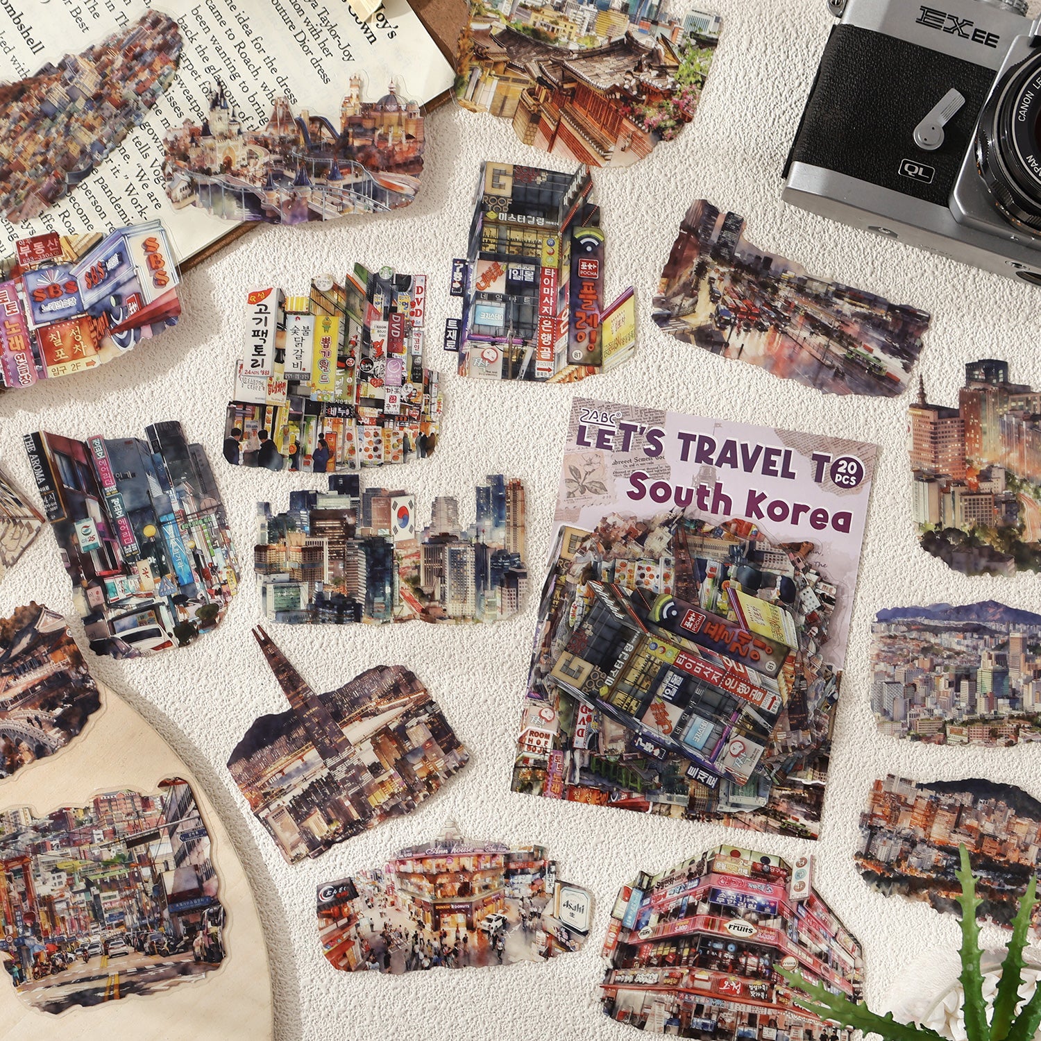 World Travel PET Sticker