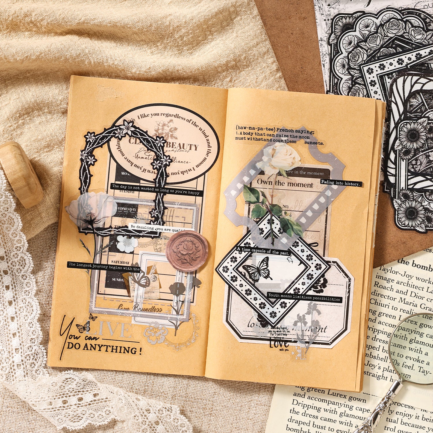 Lace Vintage Frame Sticker