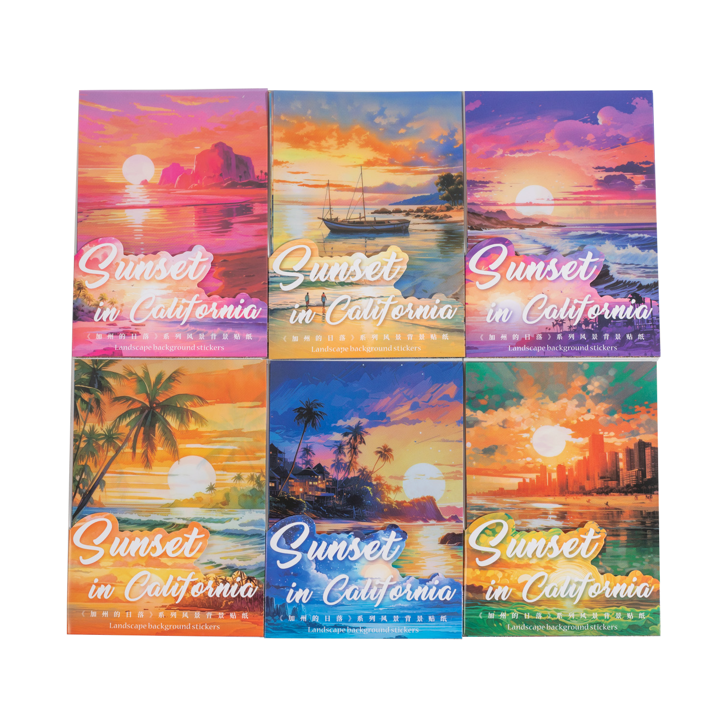 Sunset in California PET Sticker