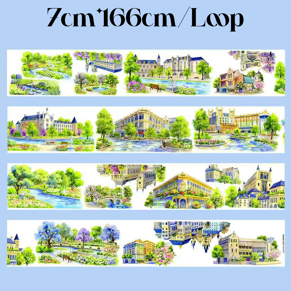 【SZCX】Lake City Landscape PET Tape