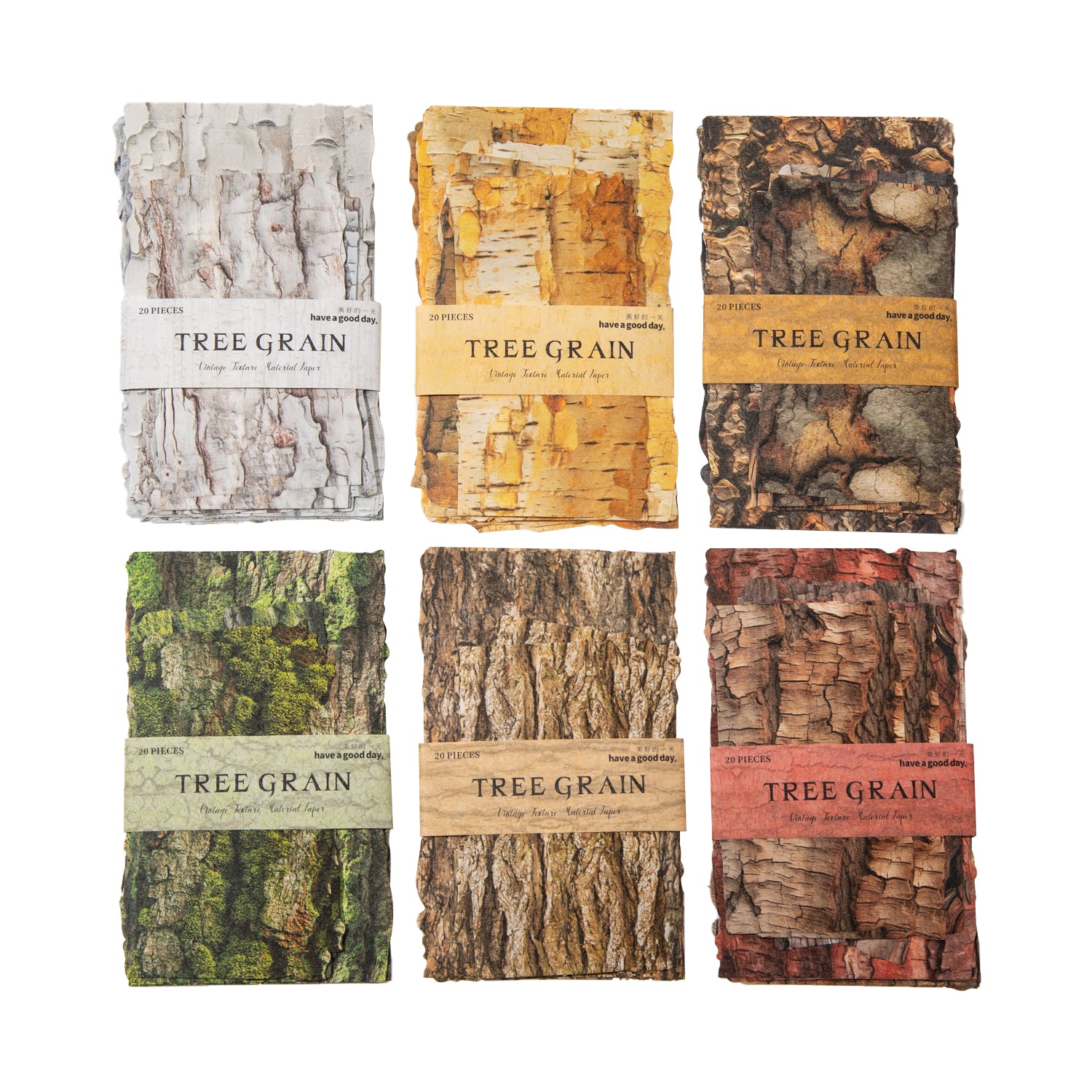 Tree Pattern Marks Scrapbooking Paper