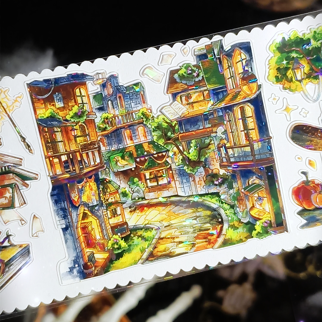 【BOBOYU】City of Eternal Night Magic Landscape Tape