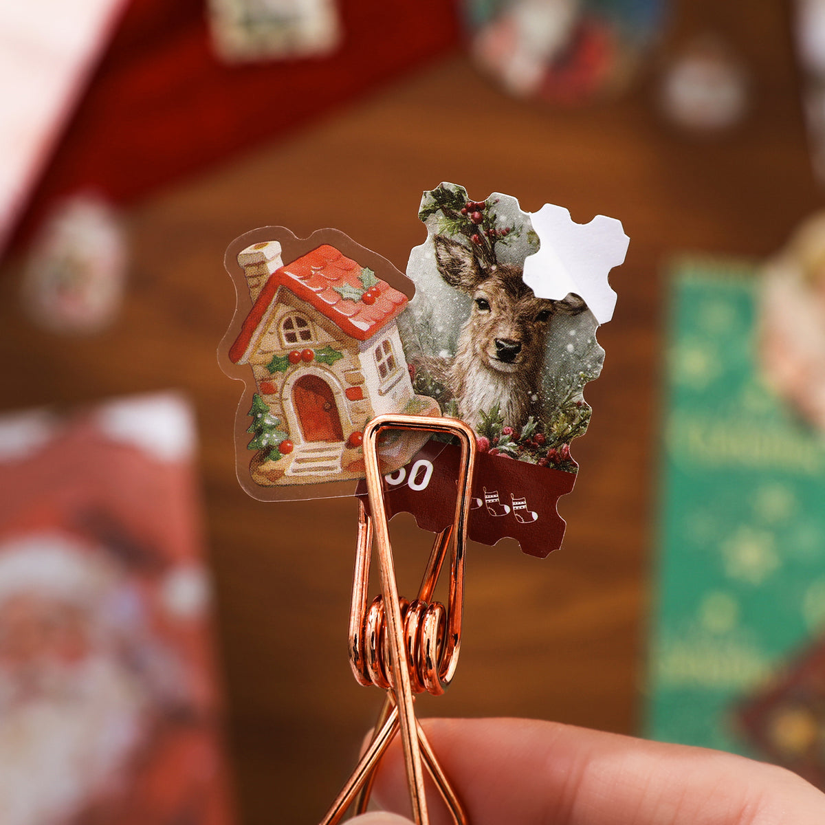 Santa's Gift Scrapbooking Supplies Box