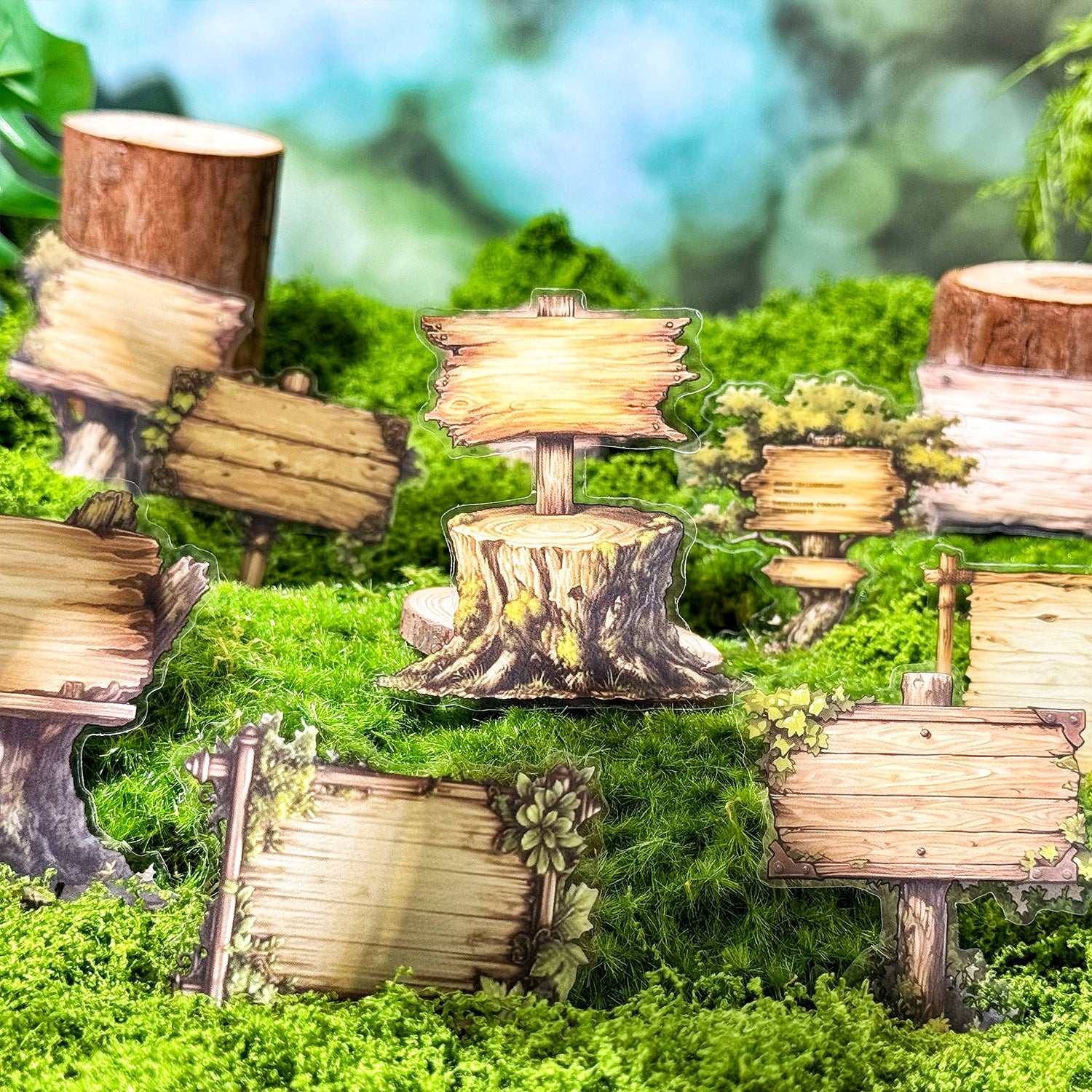 Green Field Series PET Sticker