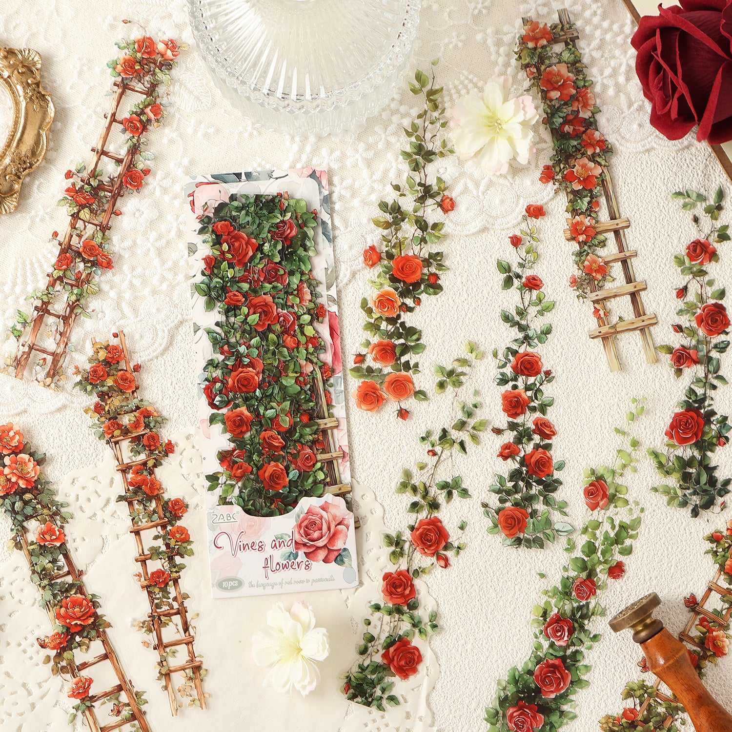 Flower Vine PET Sticker