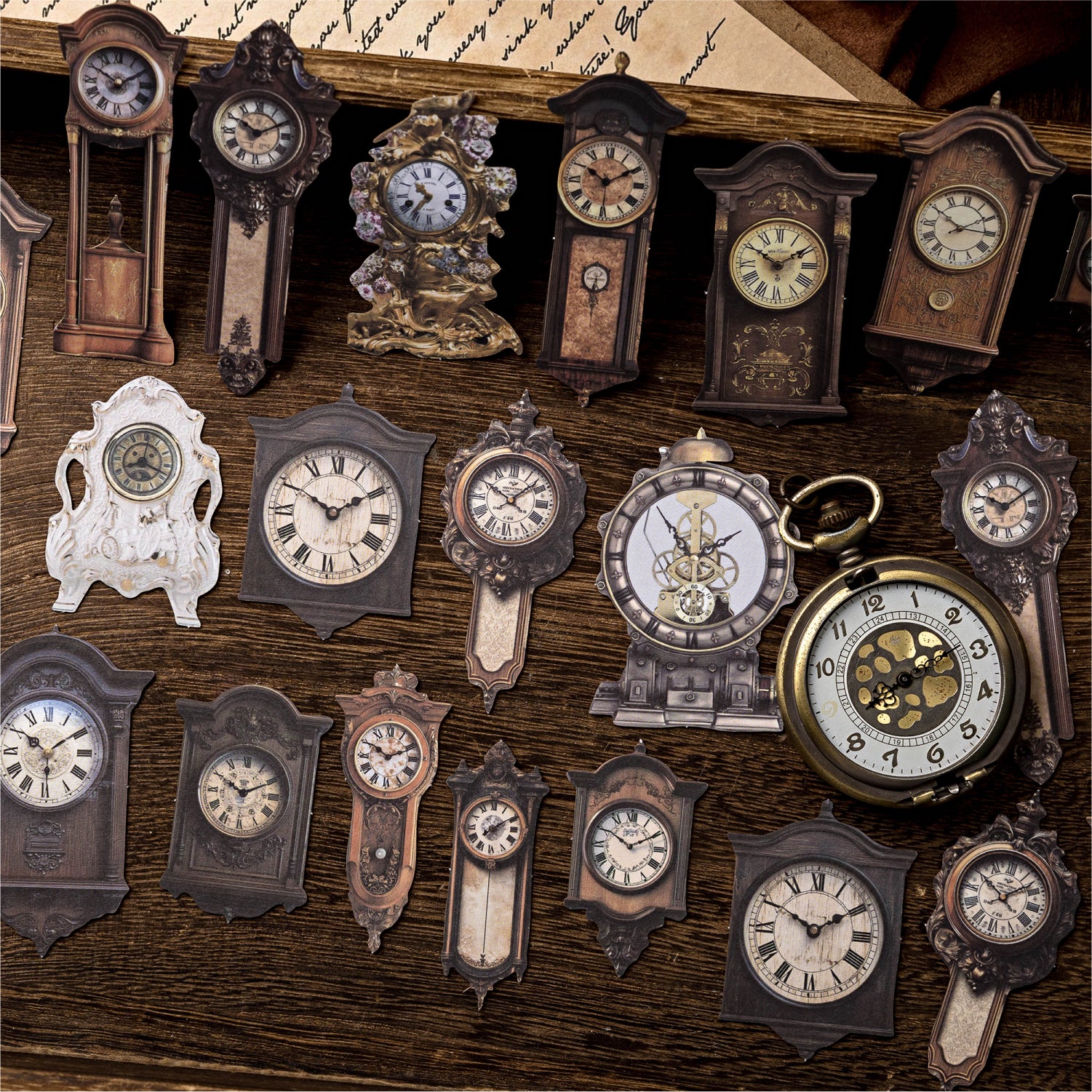 Antique Collection Museum Series Hard cardboard Sticker