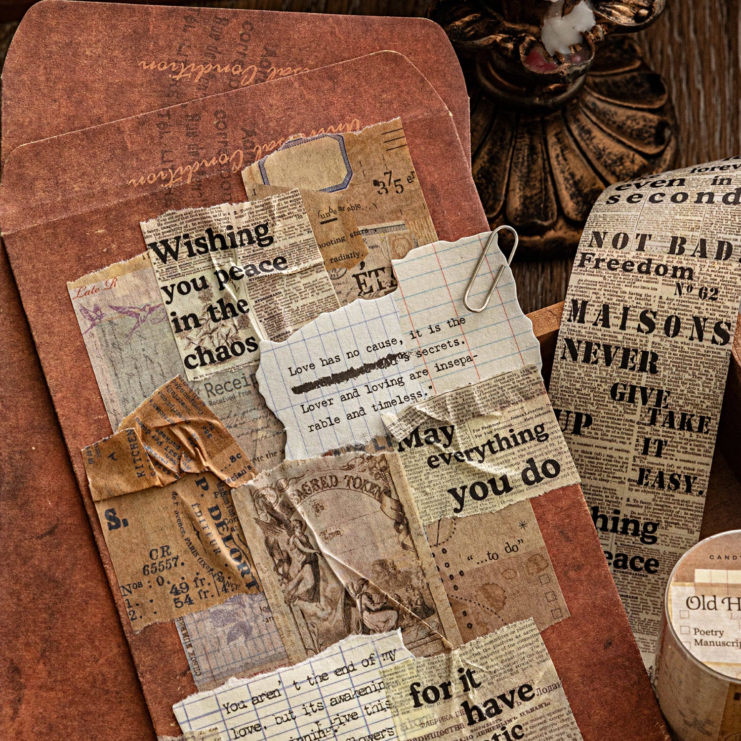 Vintage Word Washi Tape