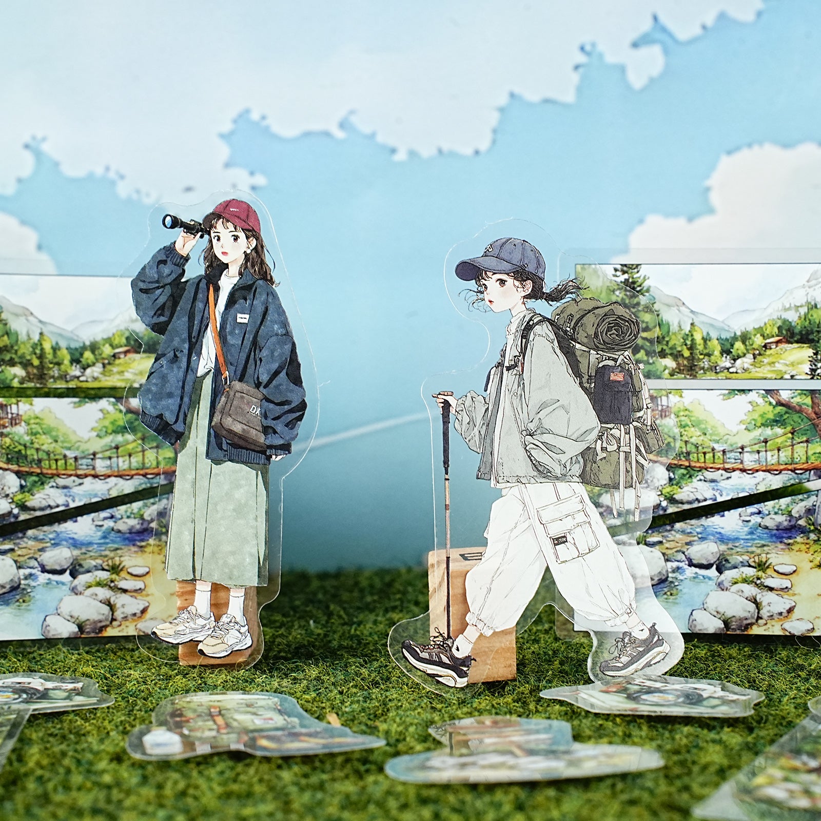 Sporty Girl Character PET Sticker