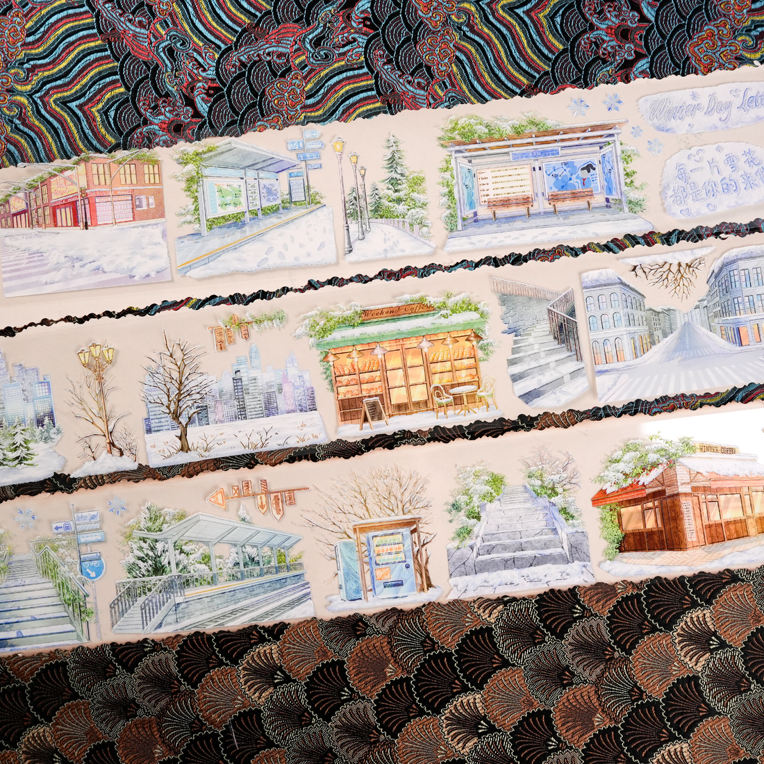 【OKTM】Warm Winter Street PET Tape