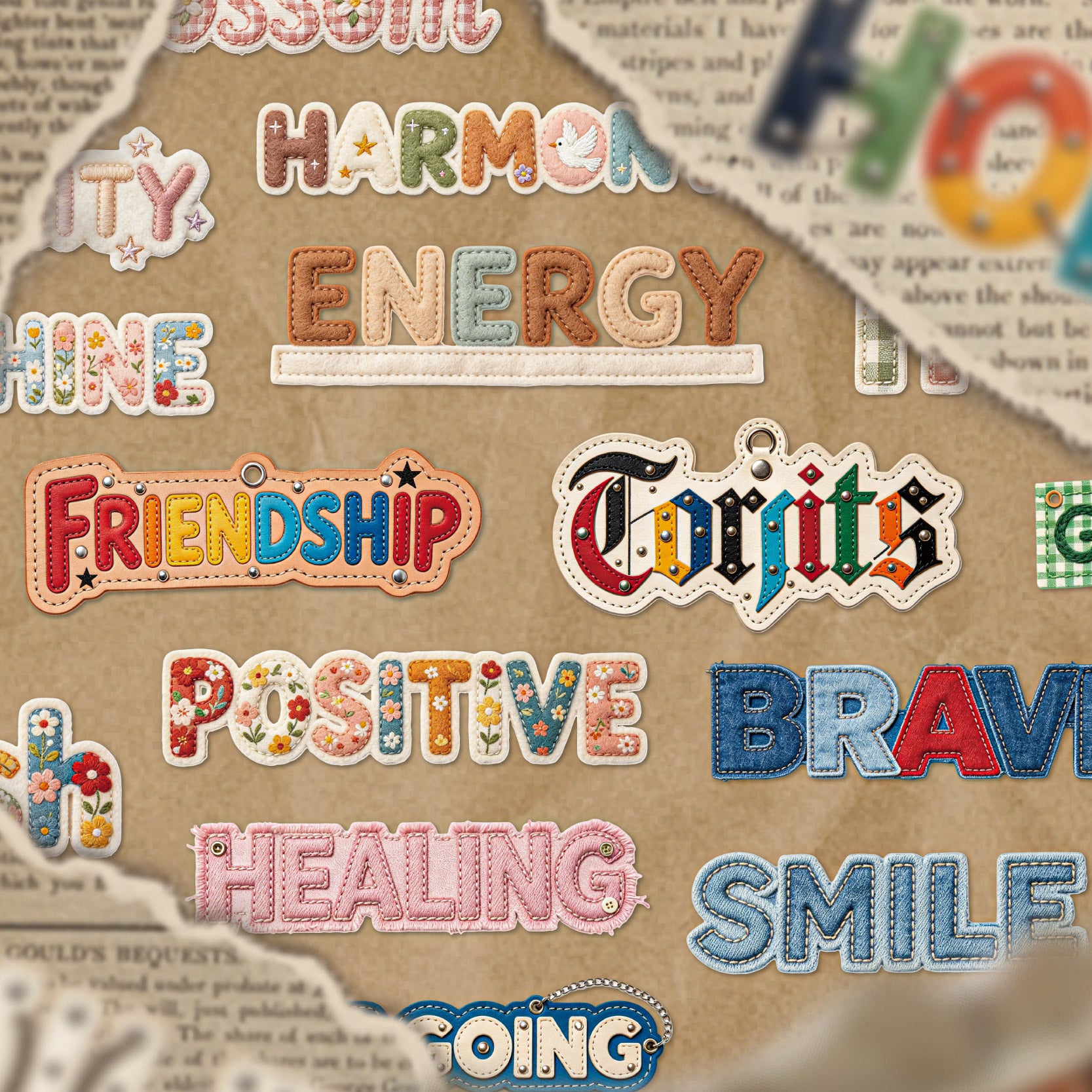 Language of Weaving Paper Sticker