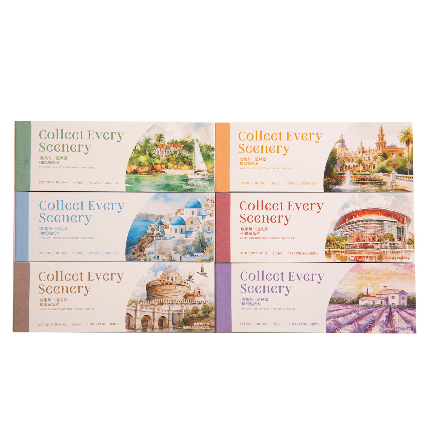 Collect Every Scenery Washi Sticker Book