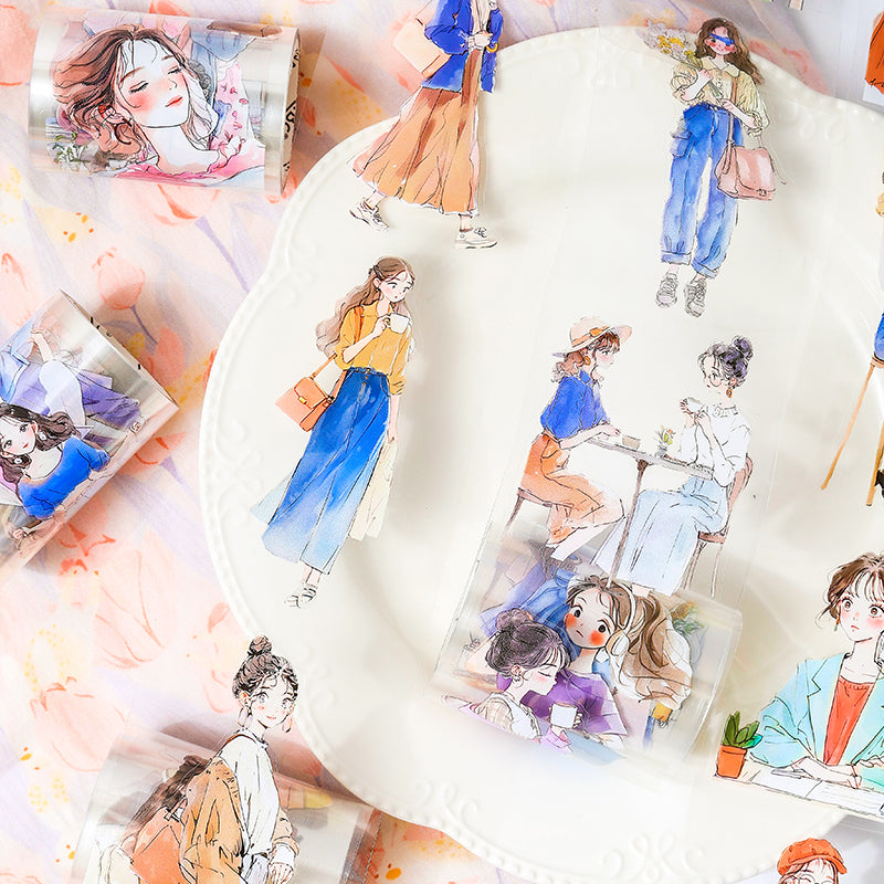 Gentle Years Series Girl Pre-cut PET Tape