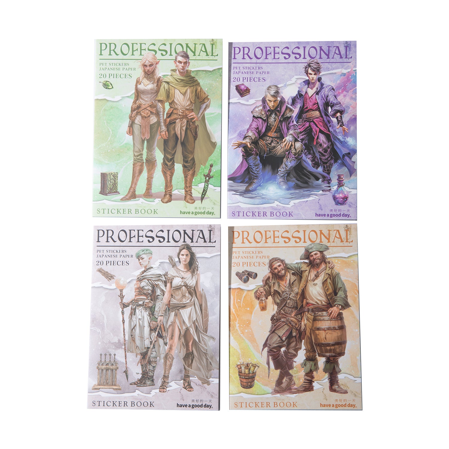 Fantasy Professional Notes Sticker Book