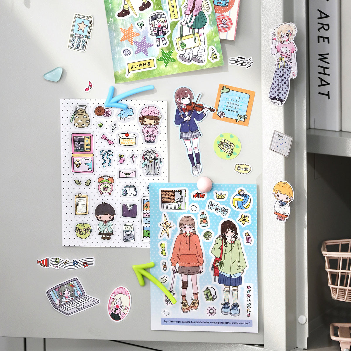 Neon Era Pre-cut Sticker Book