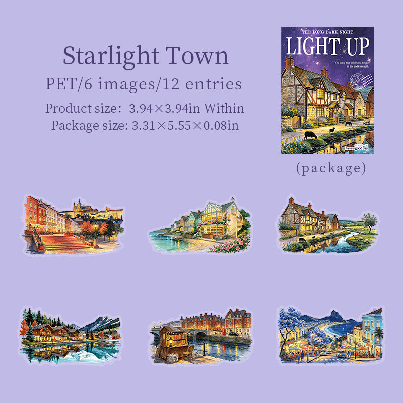 Light Up The Long Night Sticker For Scrapbooking and Journaling | MOOBOOM