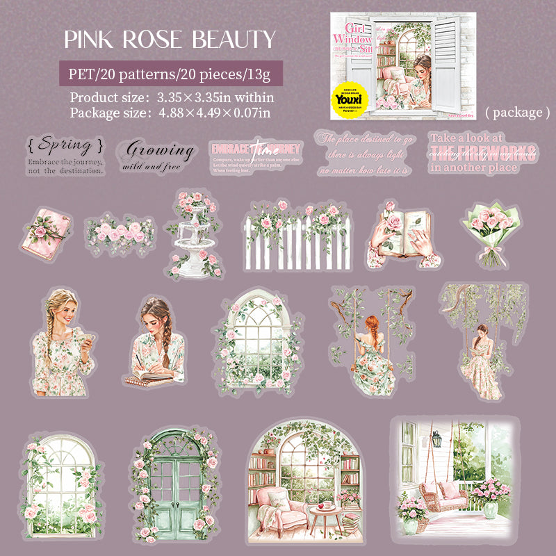 The Girl Outside The Windowsill Sticker