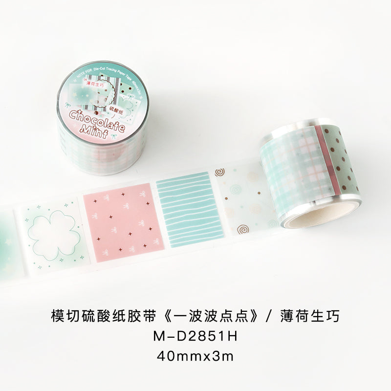Cute Polka Dots Pre-cut Vellum Tape