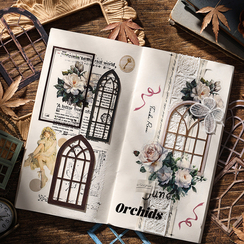 Elegant Carvings Windows Sticker