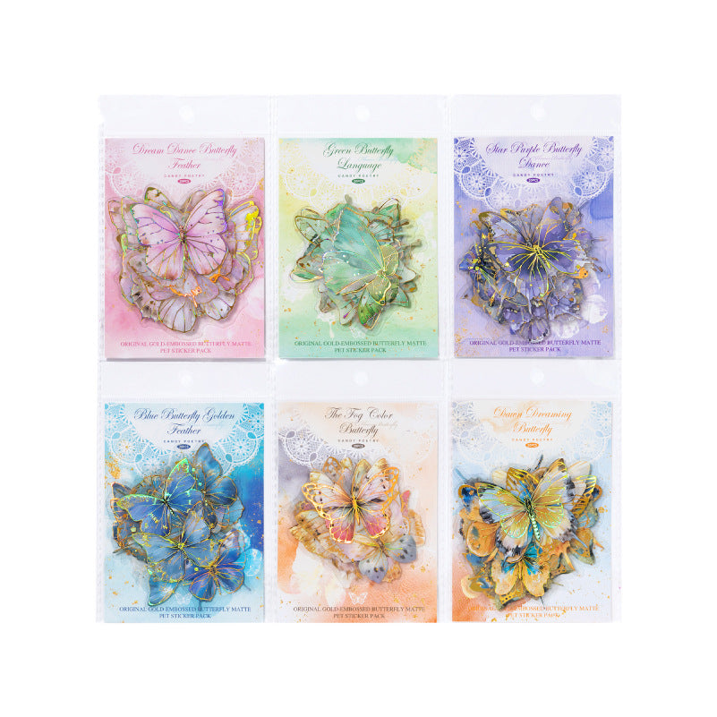 Bronzed Butterfly PET Sticker