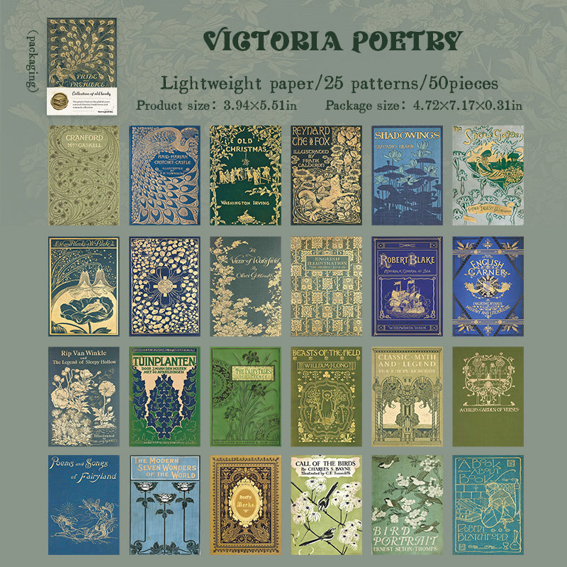 Vintage Book Cover Scrapbooking Paper