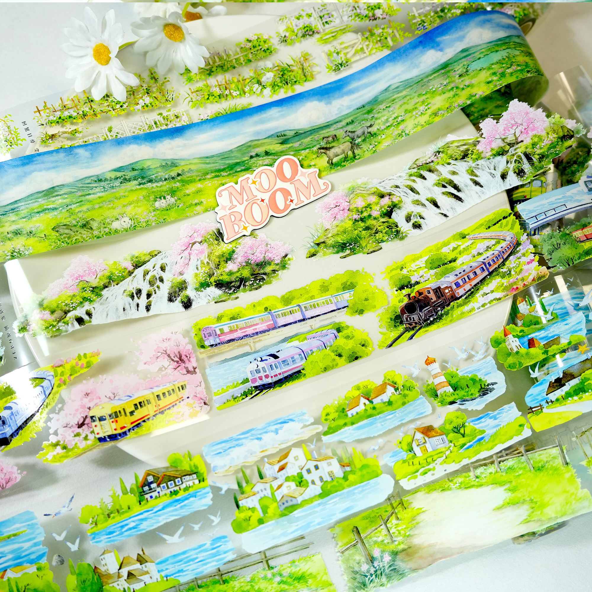 【ZERO】Forest Steppe Landscaping Tape(40 Styles)(Whole Roll Tape)