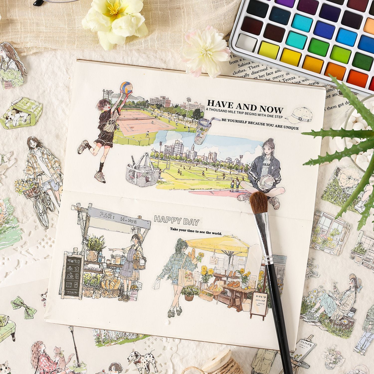 Comfortable Life Pre-cut PET Sticker Book