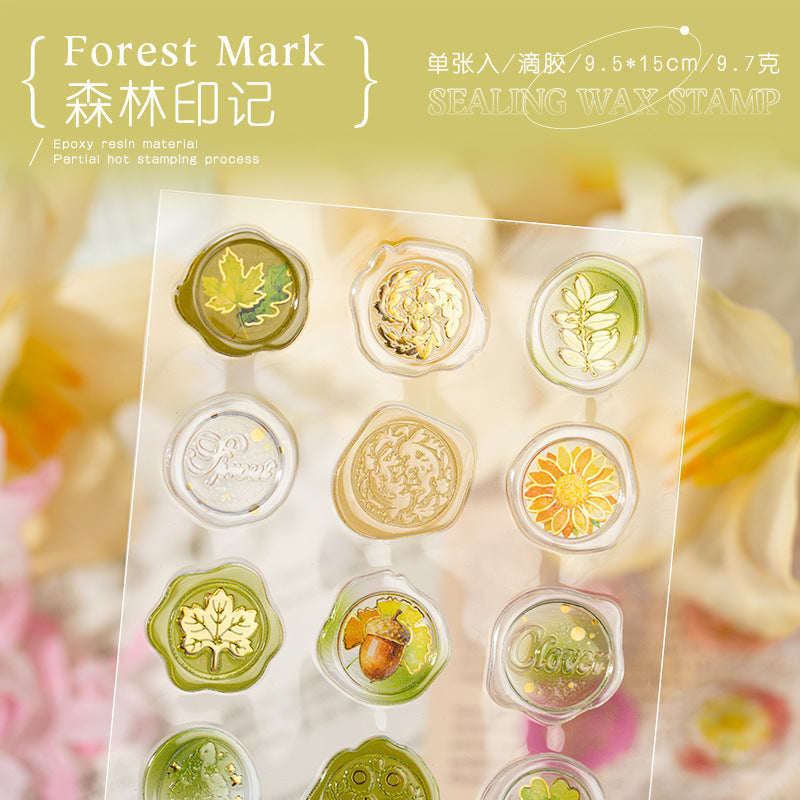 Wax Seal Drip Resin Sticker