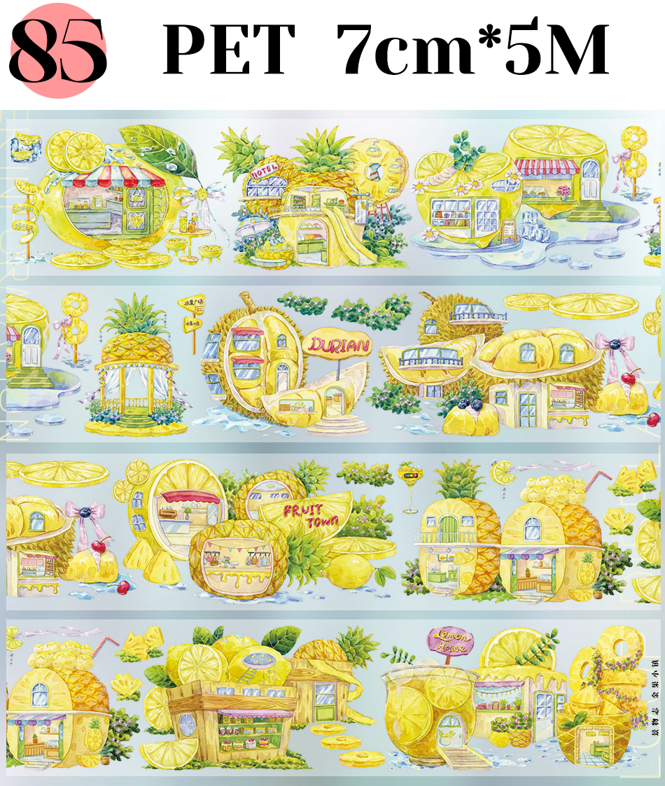 ZERO city building landscape PET tape for journaling and scrapbooking