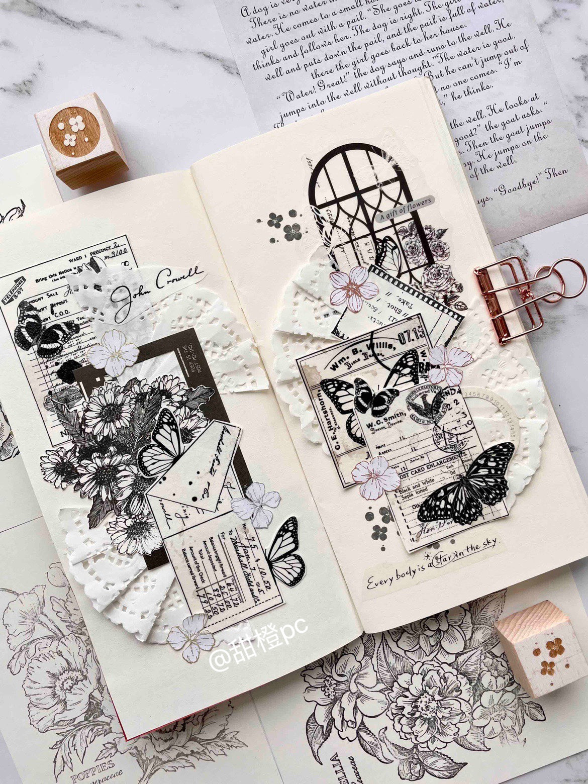 Letters and Butterflies Tape (6cm*100cm)