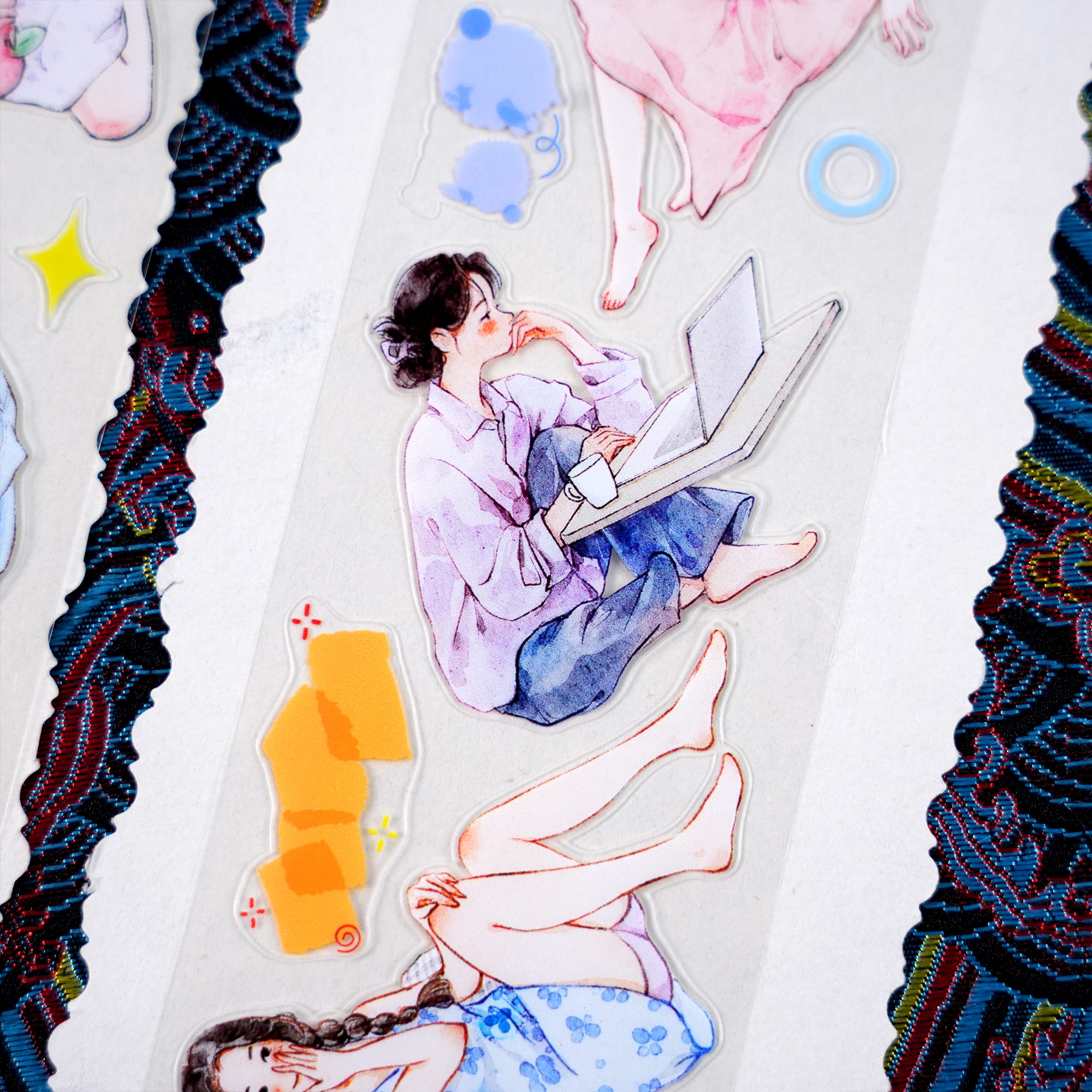 【NEW】Relaxed Life Girl Character Tape