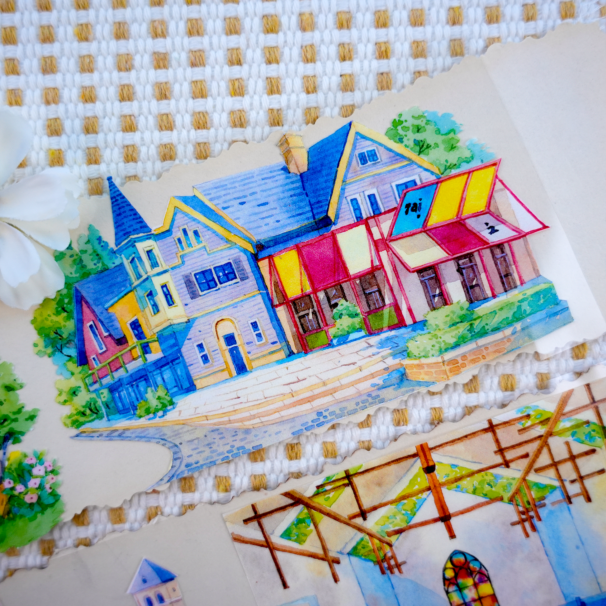 【XT】The Aranya Journey Landscape Tape for journaling and scrapbooking