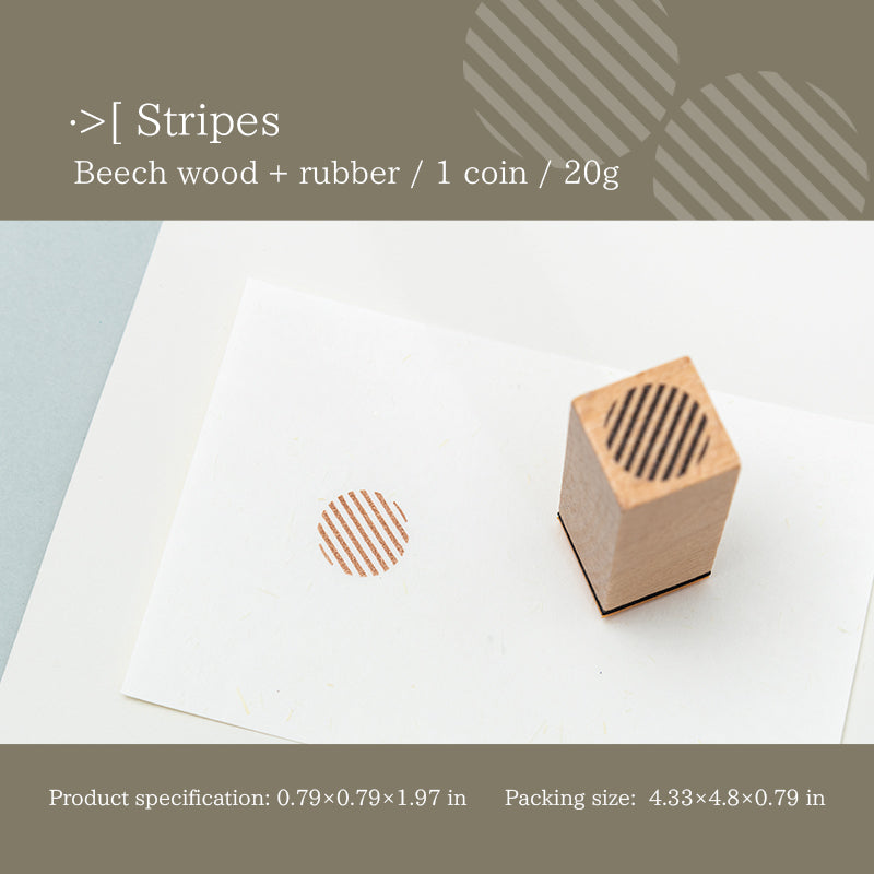 Basic Geometric Wooden Stamps
