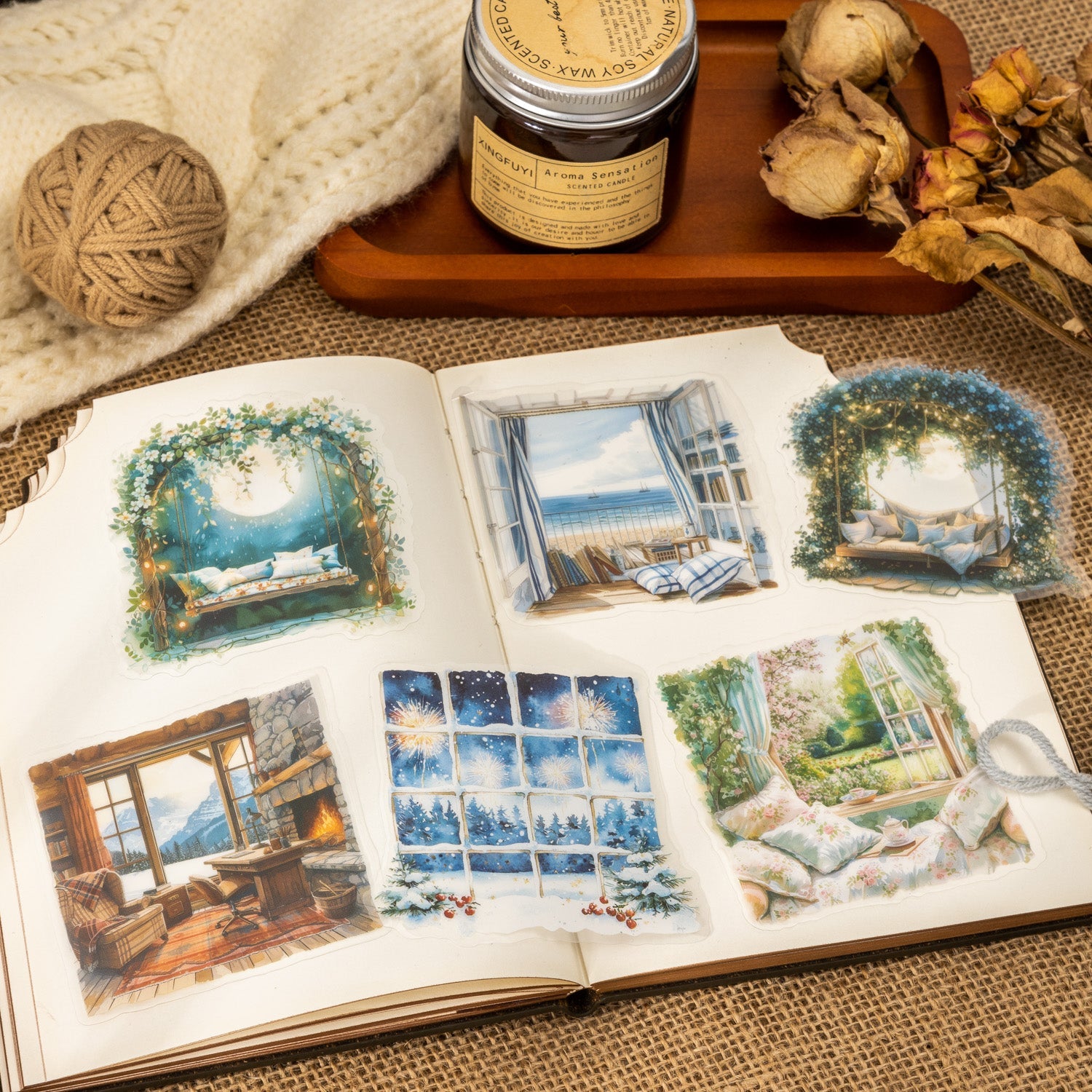 The Bright View Outside The Window PET Sticker