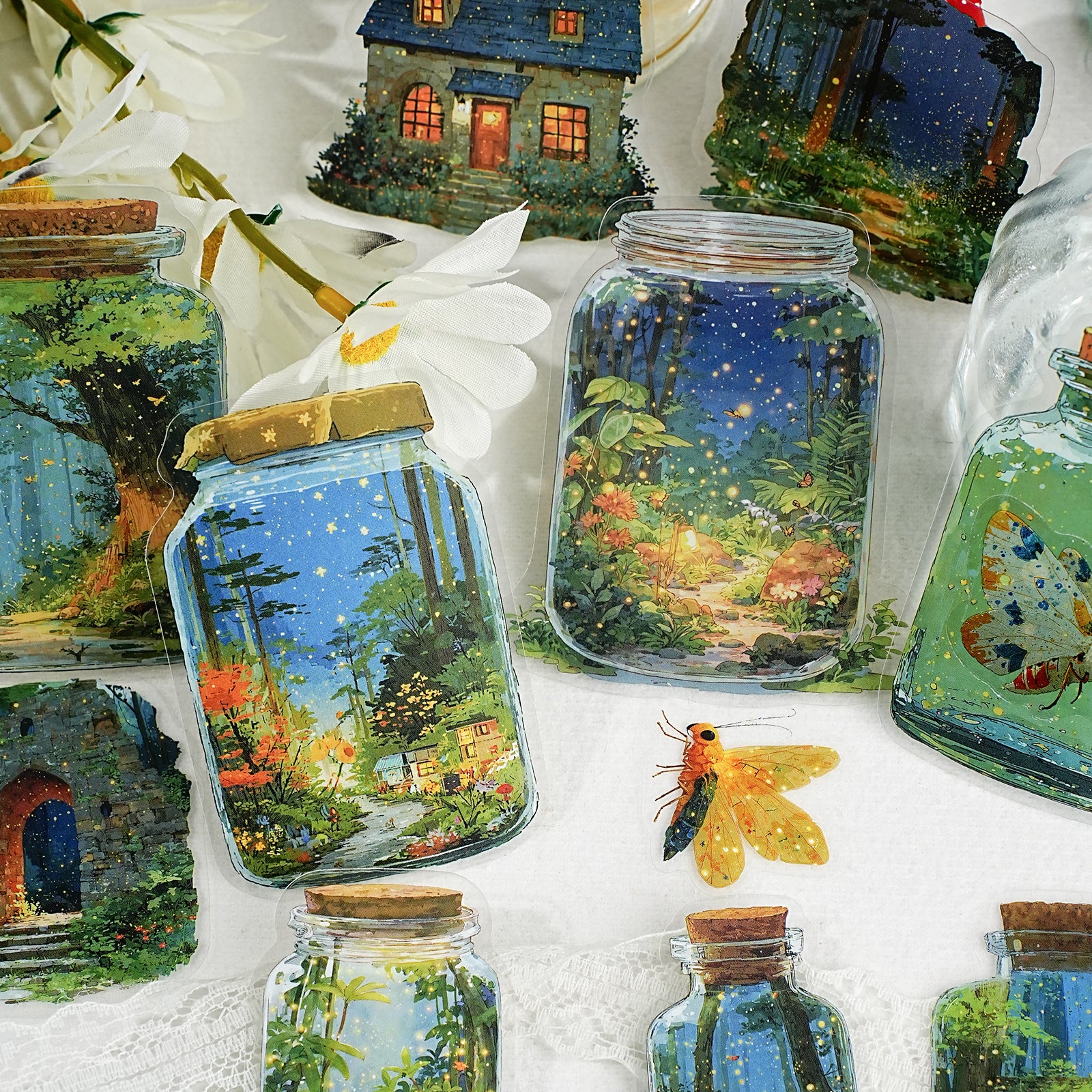 World in a Bottle PET Sticker