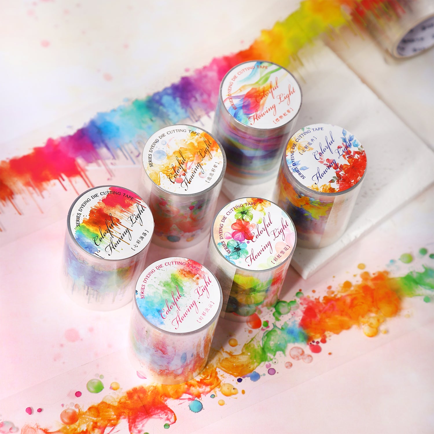 Colorfiul Flowing Light PET Tape