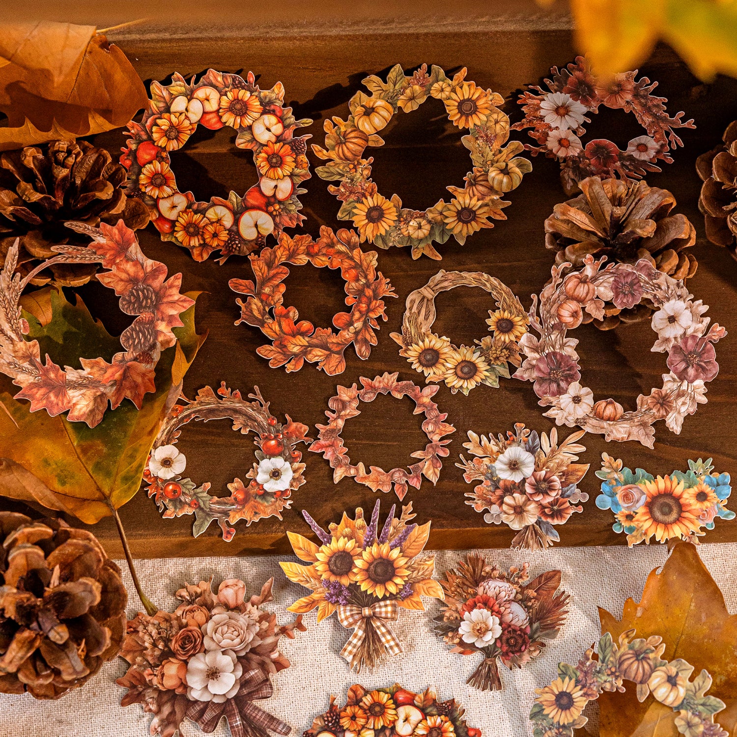 Autumn Notes Series PET Sticker